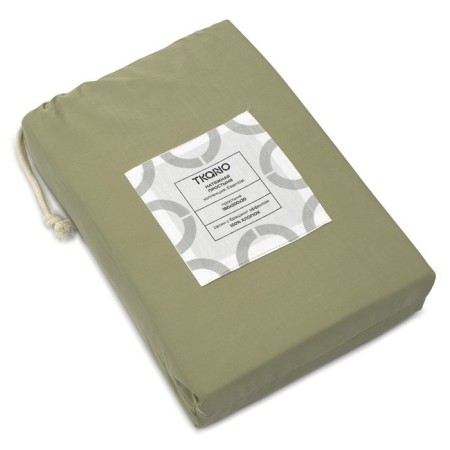ELS sheet Essential, size 180x200x30 cm, sage color-4