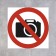 The "Do not photograph" tablet 100 × 100, the adhesive base
