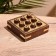 Game desktop "Cross-cuts" 10x10 cm, tree shisham, brass