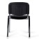 Stool Staff ISO Lite CF-008, chrome, black fabric (S-11)