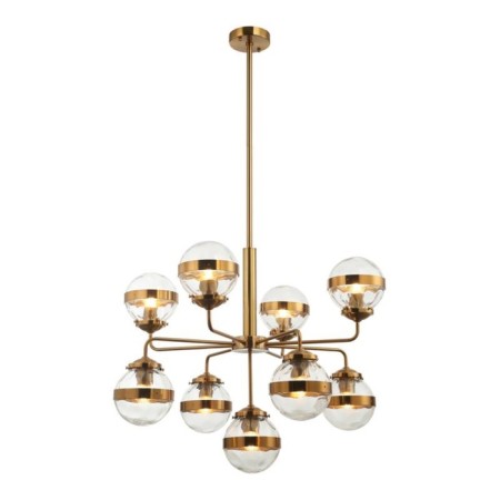 Sogno 9xe27 40w rod chandelier, size 75x75x62-122 cm, bronze color-1