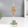 Summary of Metal for 1 candle "Saturn" gold and blue-green 32x15x15 cm
