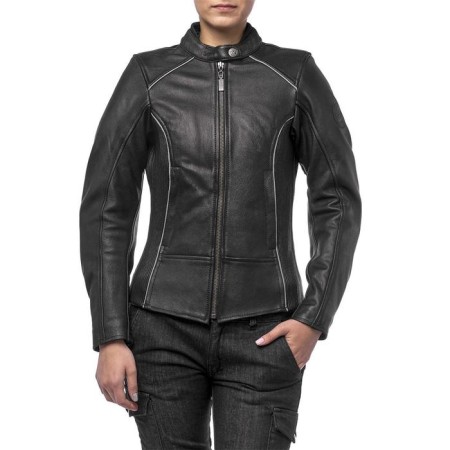 Women's leather jacket mira, size XXS