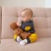 Kidsa (sweatshirt, trousers) minku, graphite/yellow color, height 86-92 cm