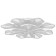 Causteen with FDD "Valencia" 12XLED 288W 3000-6000K Dimmer, white 90x90x12 cm Bayerlux