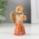 Polystone souvenir "Angel in a dress with a flute" 8x4.3x3 cm