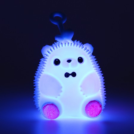 Ball children's rubber horner light "Hedgehog", Mix color, in showbox-6