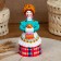 Dymkovo toy "lady" bread-salt ", 15 cm, mix