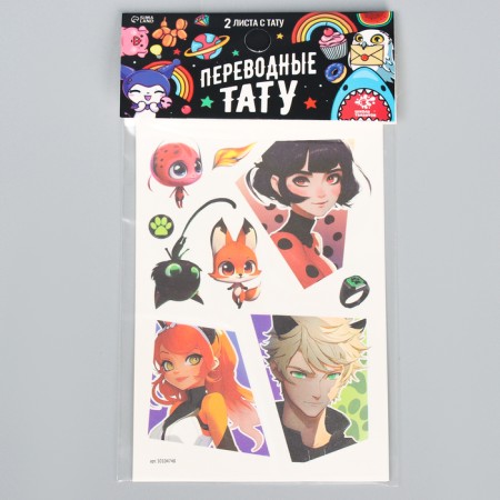 Set for creativity "Heroes", translated tattoos, 2 sheets-1
