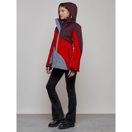 Ski jacket female, size 58, red color-17