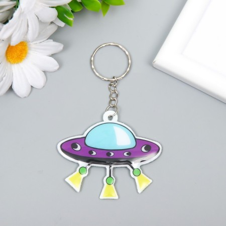 PVC keychain "UFO" 5.2x6.2 cm