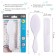 Hair care kit: comb and brush, white color