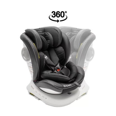 AMAROBABY Champion, ISOFIX fastening, class D, group 0+/1/2/3 (0-36 kg), black color Black-3