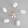 Closure Closure Kero 5x60W E14 gold 56x56x18 cm