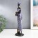 Souvenir Polystone "African Amadi with a jug" Blue Dress with MIXs 33x9x6.5 cm patterns