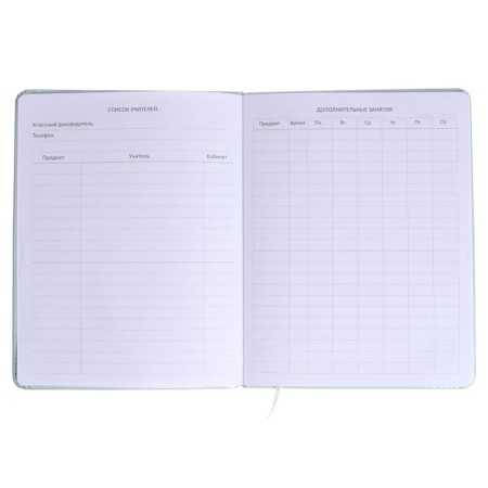 Universal Diary 1-11 class Hello Cutie. Rabbit, firm covering with foam rubber, artificial leather, liesse, block 80 g/m2-5