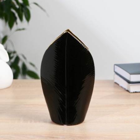 VAZA Ceramics desktop "Candy" 20 cm, black-2