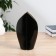 VAZA Ceramics desktop "Candy" 20 cm, black