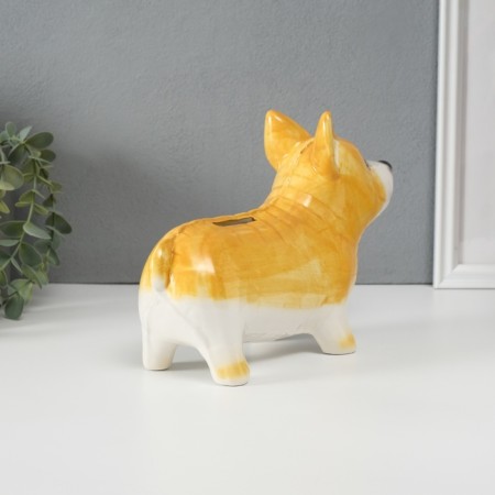 Копилка керамика "Корги-шарик" 8,2х23,4х15,7 см-3