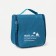 Cosmetic bag, a lightning department, with a pen, with a hook, blue color