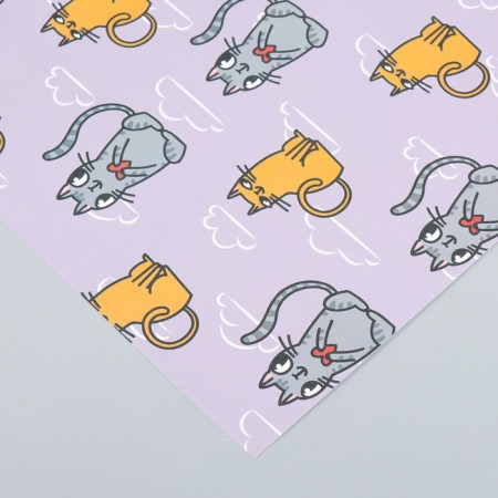 Scrapbooking "Cat" density 180 g 30.5x32 cm-2