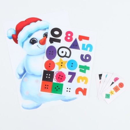 New Year's Velcro game "New Year! Learning to count "-3