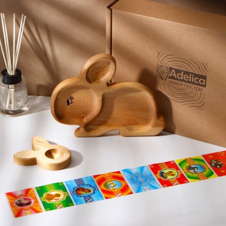 Easter set ADELICA, Menzhitsa, Egg stand, thermal monklakes for 7 eggs, 22 × 18 cm-3