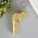 Laser pointer 4 modes flashes, ultraviolet, laser LR44X3 pcs "Pistol" Gold 5.2x9.7x1.5 cm 10473