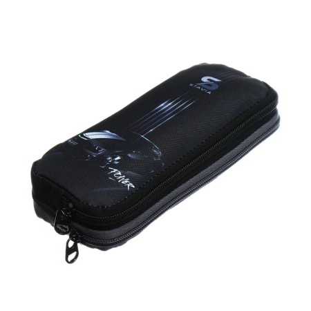 Penal soft, 2 compartments, volumetric, 90 x 220 x 40 mm, Stavia "Monochrome machine" Black 86164-1