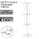Turntable, 3 tiers of 8 hooks, 20 × 20 × 61, white color
