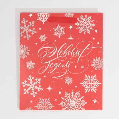 Laminated vertical "Snowfall", Ml 23 x 27 x 11.5 cm, New Year-6