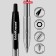 Automatic ballpoint handle R-301 Matic, node 0.7mm, black ink, letter line length 1000m