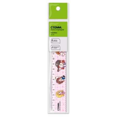 Line 15 cm, Istanm "girlfriends", plastic, with a wavy edge, euro suspension-1