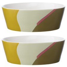 Set of salad bowls TKANO, 16 cm, 2 pcs, mustard color