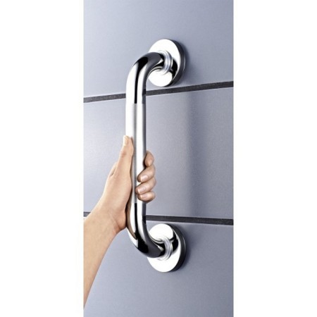 Bath handrail with an anti -slip surface of chrome 30 cm-1