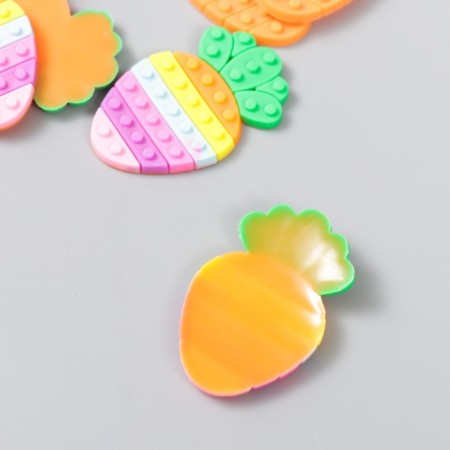 Decor for creativity rubber "carrots" set 16 pcs mix 3.5x2.2 cm-3