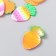 Decor for creativity rubber "carrots" set 16 pcs mix 3.5x2.2 cm