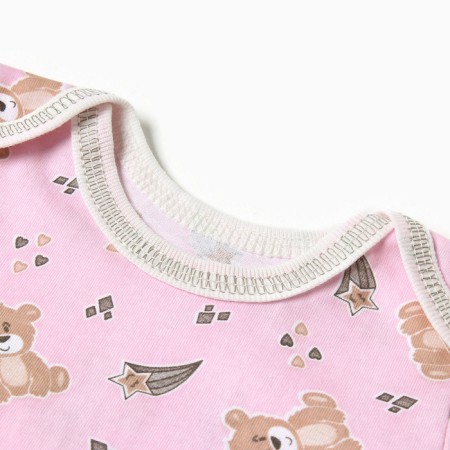 Body Bloom Baby Bear with Cor. Sleeve, p. 68 cm, pink-1