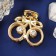 Hair crab "Margarita" cherries sparkling, 2.5 cm, gold