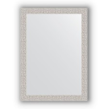 Mirror in the baguette frame - chrome mosaic 46 mm, 51 x 71 cm, evoForm