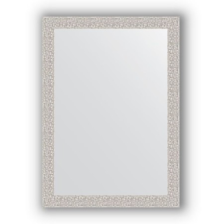 Mirror in the baguette frame - chrome mosaic 46 mm, 51 x 71 cm, evoForm