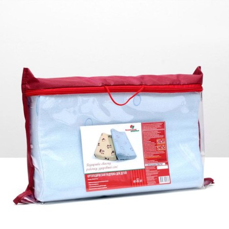 Orthopedic pillow NT PS-01, for children, 40x25 cm, rollers 7/8 cm-7