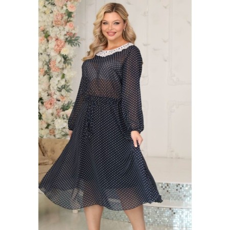 Women's dress, size 54, blue color-11