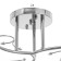 Economic Service Service Pion 3x60W E27, chrome 46x46x21 cm