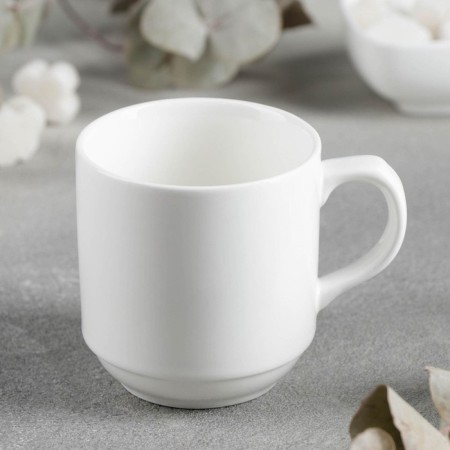 Porcelain porcelain porcelain Wilmax, 250 ml, white color