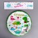 Paper plates "dinosaurs", in a set of 6 pieces