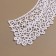 Collar sewing, guipyur, 21 × 6 cm, white color