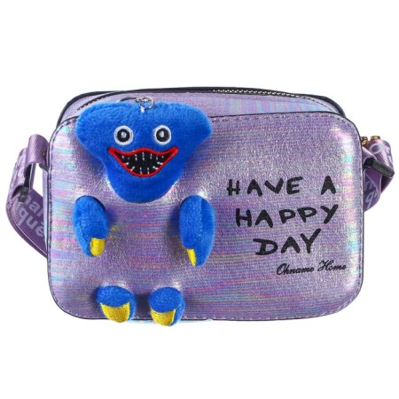 Children's bag with lightning, 6x11x13 cm, adjustable belt, purple mix-4