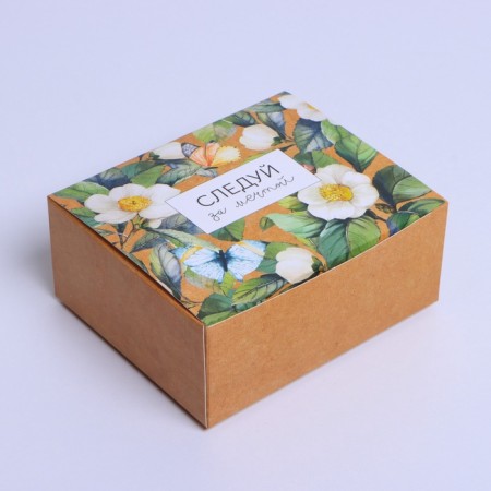 Box Gift team, packaging, "flowers", 12 x 10 x 5 cm-1