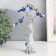 Souvenir from the evil eye "Blooming tree, heart leaves" silver 11.5x5x18.5 cm